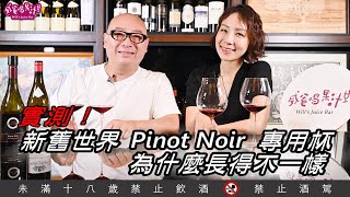 實測！新舊世界Pinot Noir專用杯，為什麼長得不一樣？【威爸喝果汁 Will's Juice Bar 122】