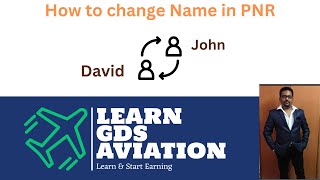 Name change in Amadeus GDS| Naam badlne ki command in Amadeus