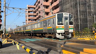 【もうすぐ引退！】JR東海211系5000番台 GG4編成+313系2300番台 W6編成 普通 島田行き