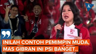 Momen Grace Natalie Goda Gibran di Acara Kopdarnas PSI