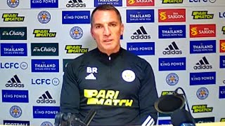 Brendan Rodgers - Leicester v Aston Villa - Pre-Match Press Conference