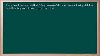 WCLN - Physics - time to cross river