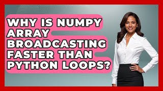 Why Is NumPy Array Broadcasting Faster Than Python Loops? - Python Code School