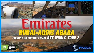 Emirates B777-300ER | Dubai(OMDB)✈Addis Ababa(HAAB) | GoPro View | DVF World Tour 2 | Ep.6