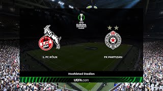 1.FC KöLN vs. FK PARTIZAN - UEFA EUROPA CONFERENCE LEAGUE MATCHDAY 3 - PES 2023