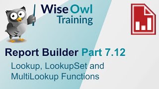 SSRS Report Builder Part 7.12 - Lookup, LookupSet and MultiLookup Functions