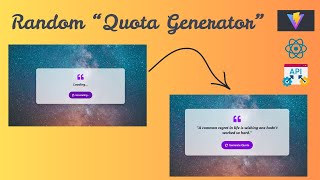 Build a Random Quote Generator with React, Tailwind CSS & Fetch API | Coding Round Practice