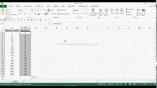 How to Convert Roman Numbers to Numbers in Excel 2013