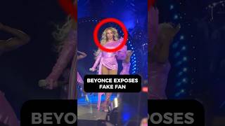 Beyonce exposes fake fan #beyonce #concerts #shorts