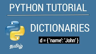 Python Dictionary | Tamil Tutorial | iCoding