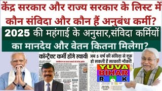 केंद्र सरकार और राज्य सरकार ने किनको माना संविदा कर्मी? कौन हो सकते स्थाई?किनको न्यूनतम वेतन मिलेगा?