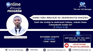 KANDI NIBA BIRUHIJE KO ABAKIRANUTSI BAKIZWA by Pacifique TWAJAMAHORO