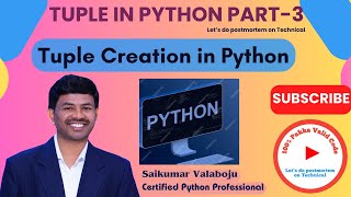62.Tuple Creation in Python | Immutable Data Structures Explained