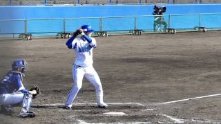 2017年2月16日 横浜ＤｅＮＡベイスターズ春季キャンプ・ファーム対外試合 横浜ＤｅＮＡー中日 松尾 大河選手　対外試合プロ初打席（非公式記録）【Yokohama db専用動画複製・転用禁止】