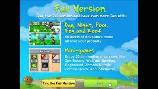 Plants vs. Zombies: Web Version - Upsell