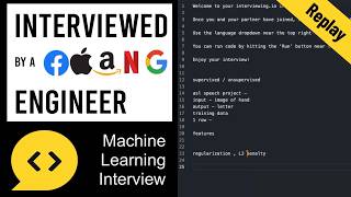 Machine Learning Interview with a FAANG Engineer