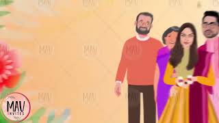 Custom Love Story Invitation || Wedding Invitation Video || Caricature Couple