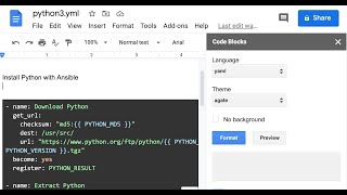 How to Format Code in Google Docs