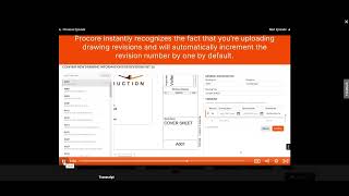 Procore - Drawings Tool - Upload Drawing Revisions