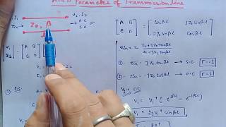 ABCD parameter of lossless transmission line||Prof. Ravi Dwivedi VIT chennai