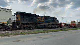 Smoking SD40-2! CSX 988 ES44AH leads M401-03 South By A\u0026R W/ Long Train \u0026 CSX 5107 Mid-DPU