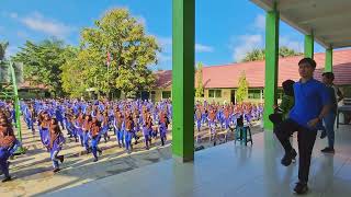 Senam di SMPN 1 Paringin