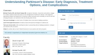 Understanding Parkinson's Disease: Early Diagnosis, Treatment Options, and Complications