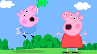 Peppa Pig Helps George Get His Balloon Back | Kids TV And Stories