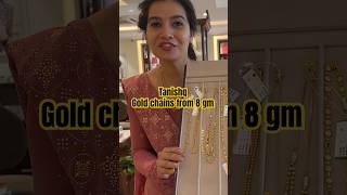 Tanishq very light weight gold chains from 8 gm #youtubeshorts #tanishqgold