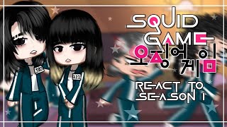 Squid Game Season 2 React To Squid Game Season 1 || Gacha Reaction