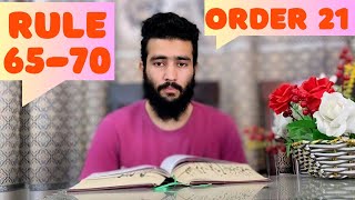 CPC | Order 21 | Sale | Execution of Decrees and Orders | Rule 65-70