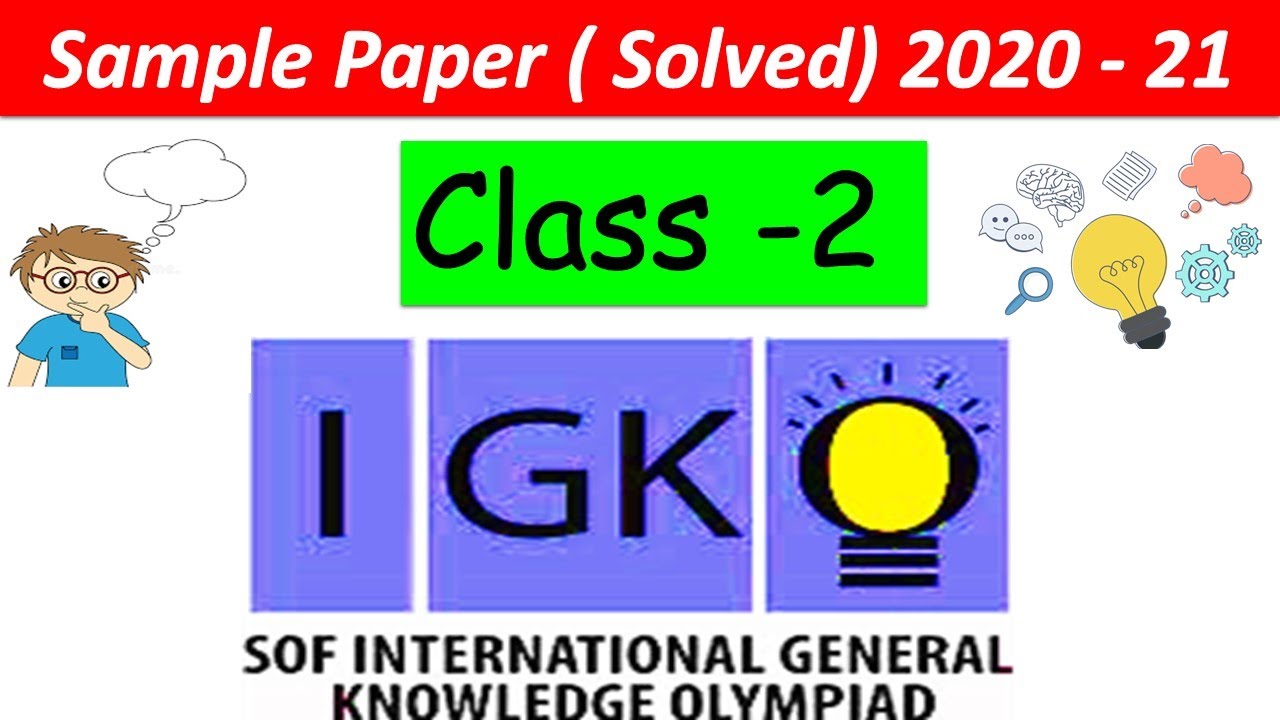 CLASS - 2 | IGKO Solved Sample Paper | International General Knowledge ...