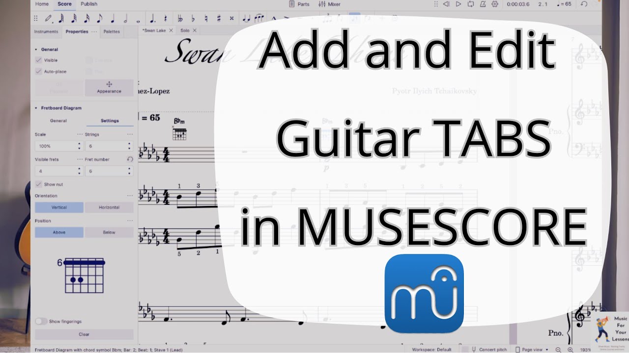 Add And Edit Guitar Tabs In Musescore Youtube