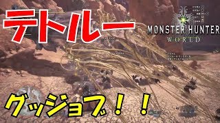 荒地のテトルーのサポートがかわいい[MHW]