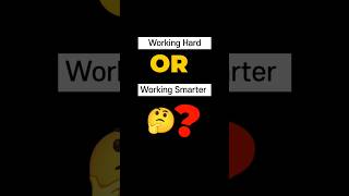 Working Hard vs Working Smarter 💯💯✅✅✅🤔🤔what is right for success #motivation #studentmotivation