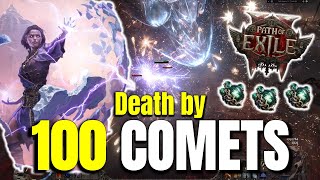 [BUFFED] Death by 100 Comets - Cast on Minion Comet Stormweaver Build Guide Path of Exile 2