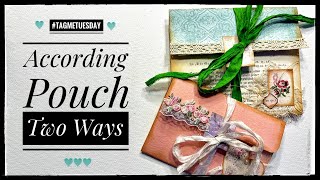 Junk Journal Ephemera Ideas - According Pouch Two Ways #tagmetuesday