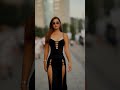 stunning black dress with gorgeous model style fashion model dress