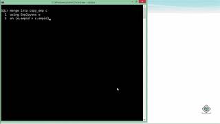 Oracle - SQL - Merge Statement