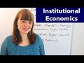 What is institutional economics?