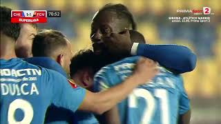 GOOOL! Chindia - Voluntari 1-1. Cooper restabilește egalitatea cu o bombă din apropiere