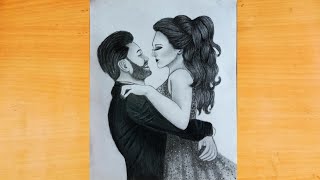 how to draw romantic couple very easy step for beginners