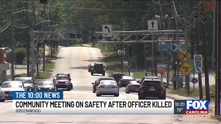 Community meeting in Greenwood on safety after officer killed