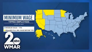 In Focus look at tip wages in Maryland in comparison to other states