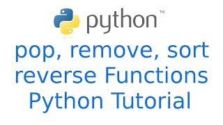 Python List functions pop, remove, reverse, sort | Python Hindi Tutorial