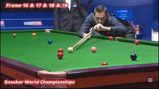 Snooker World Championships Ronnie O’Sullivan VS Ding Junhui ( Frame 16 \u0026 17 \u0026 18 \u0026 19 )