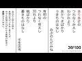 【百人一首】小倉百人一首 作者 現代語訳 決まり字付 を覚える 2 5