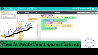 How to create Timer/Stopwatch app in Code org