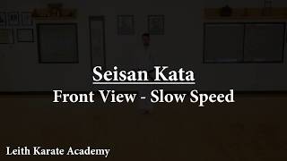 Uechi-Ryu Seisan Kata - Front View - Slow Speed | Karate Tutorial