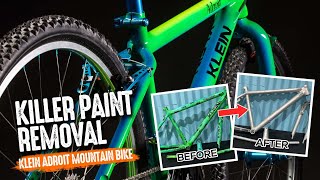 Plastic Media Blasting on Klein Adroit Mountain Bike